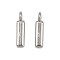 304 Stainless Steel Charms, Polished, Stainless Steel Color, Letter I, 9x2x1.5mm, Hole: 1.2mm