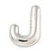 Non-Tarnish 304 Stainless Steel Pendants, Balloon Letter Charm, Letter J, 19.5x13x5mm, Hole: 1.5mm