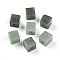 Natural Green Aventurine European Beads, Large Hole Cube Beads, 15~16.5x15~16.5x15~16.5mm, Hole: 4.5~5.5mm