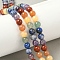 Chakra Natural Mixed Gemstone Beads Strands, Round, 6mm, Hole: 1mm, about 67pcs/strand, 14.69''(37.3cm)