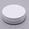Aluminum Can, with Screw-thread, Round, White, 8.6x2.9cm, Inner Diameter: 8cm.