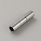 Brass Bayonet Clasps, Platinum, 17x4mm, Hole: 3mm