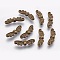 Tibetan Style Alloy Beads, Lead Free & Cadmium Free, Butterfly, Antique Bronze, 6x22x4mm, Hole: 1mm