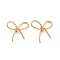 Brass Pendants, Long-Lasting Plated, Bowknot, Real 18K Gold Plated, 24x22x5.5mm, Hole: 5x6.2mm