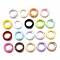 Spray Painted Alloy Spring Gate Rings, Ring, Mixed Color, 20x5mm