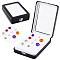 PU Leather Bracelet Storage Gift Box, with Pillow Inside and Transparent Windows, Rectangle, Black, 13.9x9.65x3.3cm