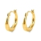 304 Stainless Steel Hoop Earrings, Jewely foe Women, Real 18K Gold Plated, Round, 21.5x4.5mm