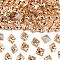 Preciosa® MAXIMA Crystal Fancy Stones, Czech Crystal, 435 23 615 Square, Dura Foiling, 90300 Light Peach, 6x6mm