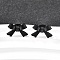304 Stainless Steel Bowknot Stud Earrings, Black, 10x15mm