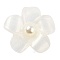 Opaque Resin Pendants, with ABS Imitation Pearl, Flower, White, 42x44x11.5mm, Hole: 2.3mm