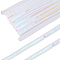 Polyester Ribbon, with Paillette, White, 1/2 inch(13~14mm), about 10.94 Yards(10m)/Roll