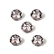 Glass Rhinestone Cabochons, Pointed Back & Back Plated, Faceted, Square, Diamond, Light Amethyst, 8x5mm