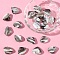 20Pcs Handmade Lampwork Beads, Shell Shape, Pearlized, Camel, 15.5~17.5x22~23.5x9.5~11mm, Hole: 1.5~2.5mm