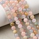 Природные морганит нитей бисера&nbsp;G-R446-6mm-07-5