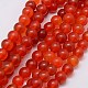 Natural Agate Beads Strands G-G583-8mm-14-1