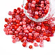 Opaque & Transparent Inside Colours Glass Seed Beads SEED-F004-4mm-05-4
