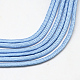 7つのインナーコアポリエステル＆スパンデックスコードロープ  ソリッドカラー  ロープブレスレット作りに  ライトブルー  4~5mm  約109.36ヤード（100m）/バンドル  420~500グラム/バンドル RCP-R006-195-2