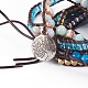 Bracelets avec cordon de cuir à 5-boucles BJEW-I276-01D-3