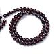Natural Bloodstone Beads Strands G-R412-06-6mm-2