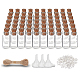 Chgcraft 60pcs 2ml mini botellas de vidrio con tapones de corcho kits de diy botellas de deseos 100pcs tornillos de ojo DIY-CA0001-13-1