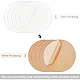 Benecreat 5 pz cerchio in acrilico trasparente disco 3 mm di spessore 125 mm interno dia cast foglio per progetti artigianali OACR-BC0001-03H-6