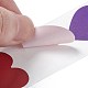 Rouleaux d'autocollants coeur en papier 8 couleur STIC-E001-06-4