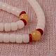 Buddhist Bodhi Beaded Necklaces NJEW-K050-10-5