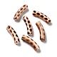 Perle acriliche opache verniciate a spruzzo con stampa leopardo OACR-L013-036-3