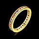 Brass Micro Pave Cubic Zirconia Finger Rings RJEW-BB20688-P-6-3