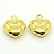 Valentine's Day Findings Alloy Heart Charms Pendants PALLOY-M031-03G-1