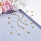 GOMAKERER 30Pcs Brass Lobster Claw Clasps with 30Pcs Open Jump Rings & 30Pcs Bead Tips KK-GO0001-13-4