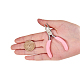 Sunnyclue alicates de punta de aguja de 3.3 pulgada mini alicates de joyería de diy alicates de precisión profesionales suministros de reparación de abalorios para hacer joyas proyectos de hobby rosa PT-SC0001-29-3