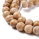 Brins de perles de jaspe en argent naturel G-P451-02B-C-4