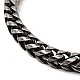 304 pulsera de cadena de trigo redonda de acero inoxidable con cierre magnético para hombres y mujeres. BJEW-E009-15AS-2