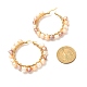 Boucles d'oreilles vintage en perles de perles naturelles pour fille femme EJEW-JE04643-04-4
