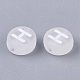 Transparent Frosted Acrylic Beads X-FACR-T002-001-2