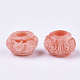 Synthetic Coral Large Hole Beads X-CORA-R017-06-2