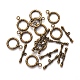 Tibetan Style Alloy Toggle Clasps X-MLF10259Y-NF-1