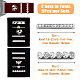 Dicosmetic 10 Stück 10-Stil-Rechteck-Armbandanhänger aus Legierung mit Kristall-Strassen FIND-DC0004-57-2