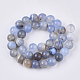 Chapelets de perles en agate à rayures naturelles/agates à bandes G-S359-046-2