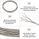 BENECREAT 4Roll 1mm/1.2mm/1.5mm/2mm 304 Plastic Coated Stainless Steel Wire TWIR-BC0001-39-4