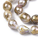 Perle baroque naturelle perles de perles de keshi PEAR-S019-02B-3