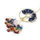 Natural Lapis Lazuli Tree of Life with Mixed Gemstone Chips Tassel Big Pendant Decorations HJEW-H057-03G-A07-3