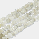 Natürliche weiße Mondstein Chip Perlen Stränge X-G-E271-112-1
