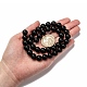 Chapelets de perles perles en agate noire naturelle X-G-D543-10mm-4