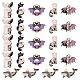 SUNNYCLUE 1 Box 24Pcs 6 Style Gothic Charms Halloween Enamel Charms Skull Skeleton Bone Charm Rabbit Cat Cute Charms Magic Charm for Jewelry Making Charms DIY Women Earrings Bracelet Necklace Crafts ENAM-SC0003-48-1
