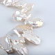 Pepitas perlas barrocas naturales perlas keshi perlas hebras PEAR-R015-04-3