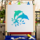 Plantillas de plantillas de pintura de dibujo hueco de plástico para mascotas DIY-WH0286-015-5