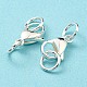 304 Stainless Steel Lobster Claw Clasps STAS-B045-06S-4