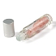 Botellas de bola de rodillo de cuentas de chip de cuarzo rosa natural AJEW-H101-01G-2